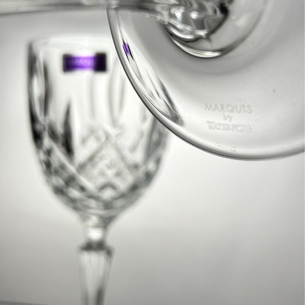 Mikasa Waterford Crystal Goblets | Wine Glasses | Beautiful Glassware for Two - Picture 5 of 8